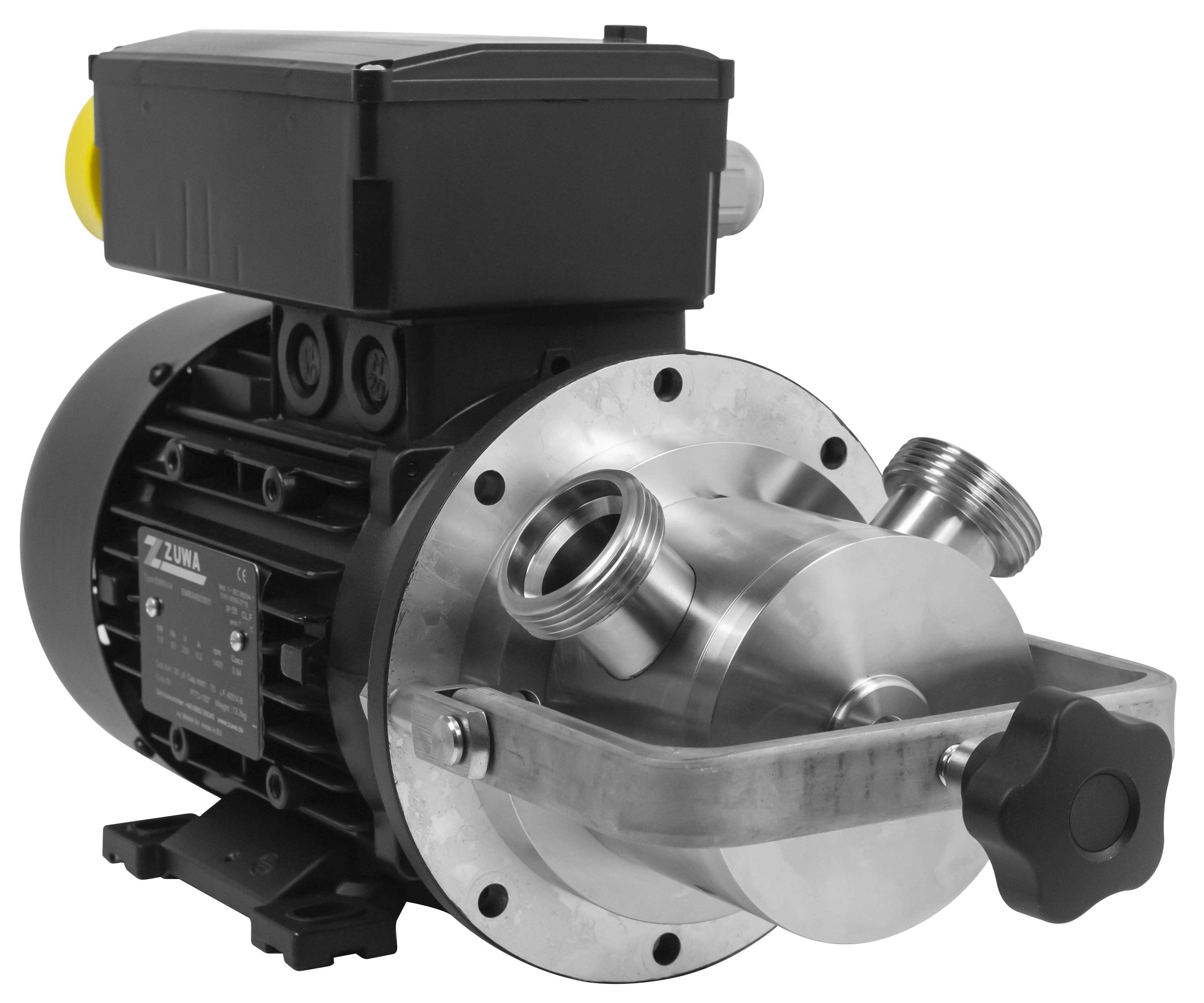 Impellerpumpe mit Motor, Kabel und Stecker